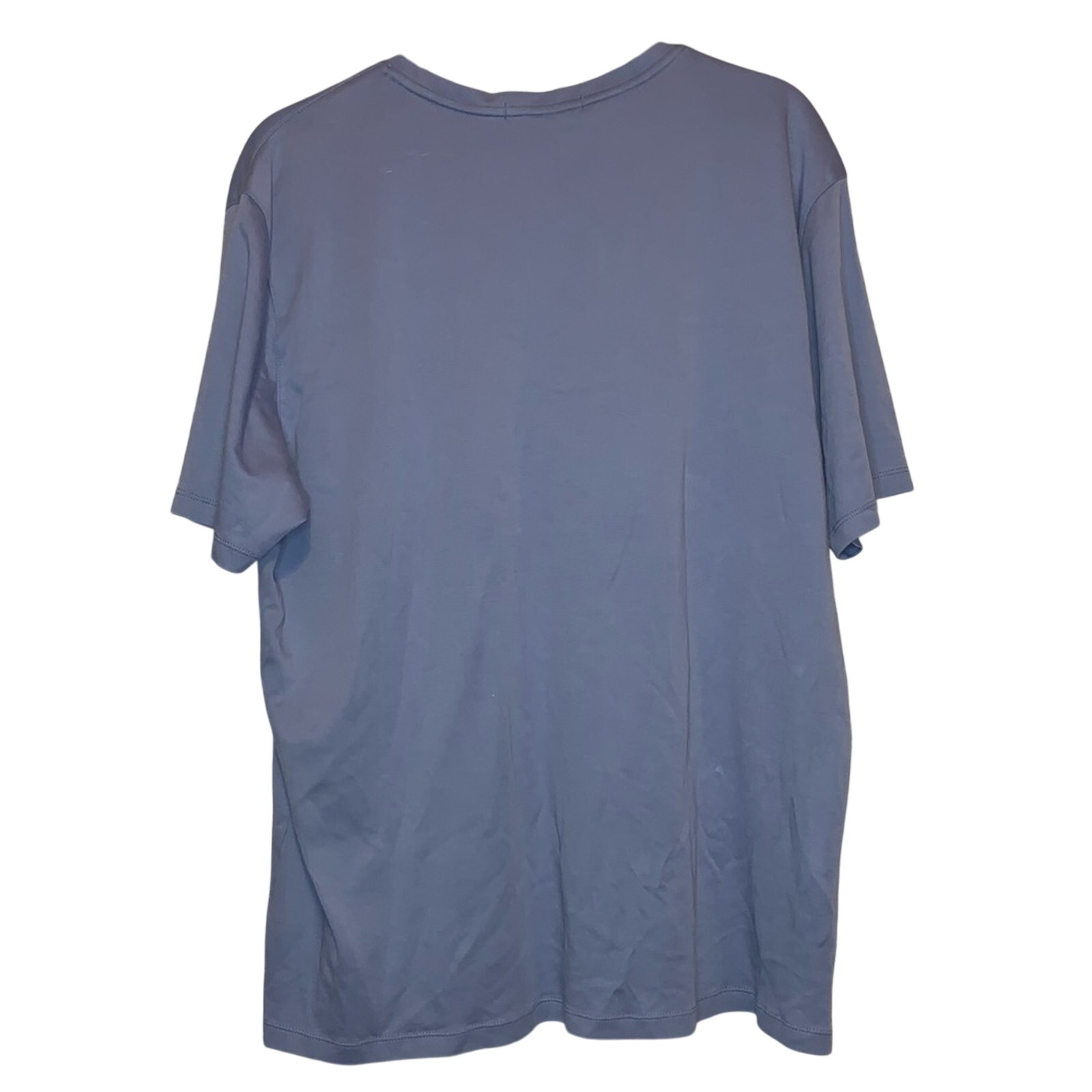 Robert Barakett V-Neck T-Shirt Xxl Blue Lagoon Pima Cotton Luxury Basic Tee — image 2 of 4